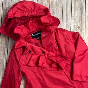 Rothschild red windbreaker flair jacket - girls size 4